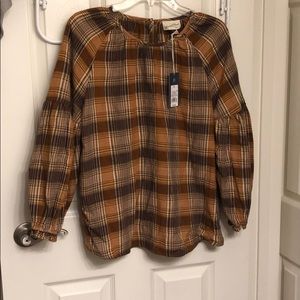 Plaid Blouse